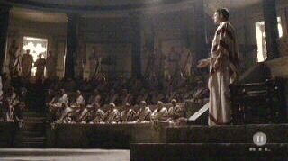 Octavius vor dem Senat