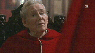 Seine Heiligkeit ist wenig erfreut, denn ...