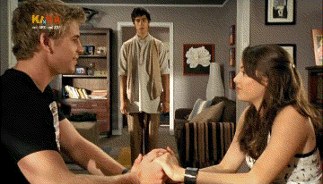 Ein Liebespaar und der Diener der Prinzessin